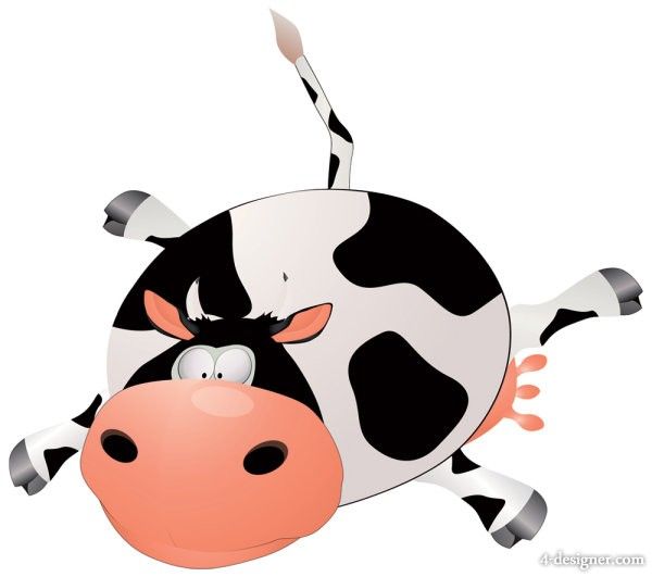 600x531 Cow Lying Down Clipart