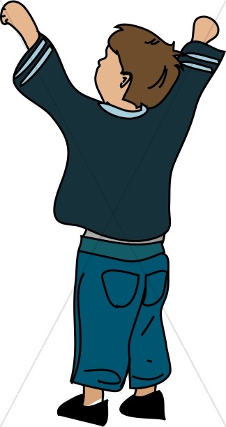 324x612 Boy In Praise And Worship Praise Clipart