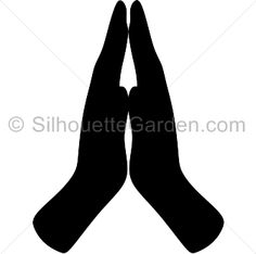 Silhouette Of Woman Praying