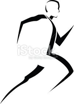 236x333 Stylized Vector Of A Female Runner. Transparent Png In The Zip