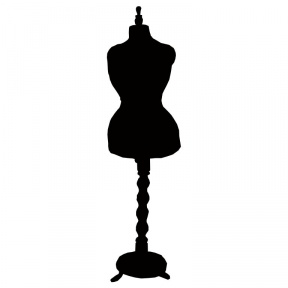288x288 Dress Stand Clipart Silhouette