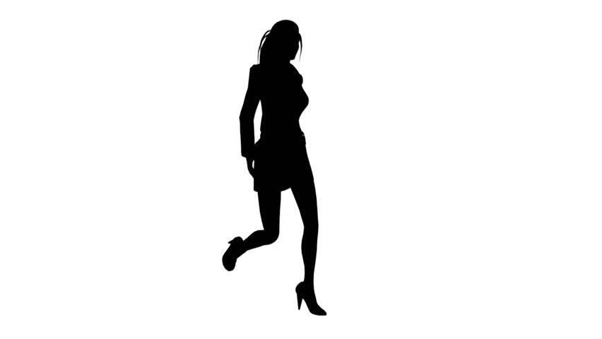 852x480 Silhouette Of Woman Stock Footage Video 1188595 Shutterstock