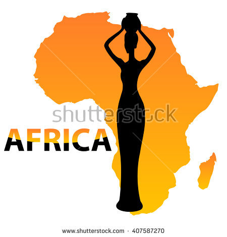 450x470 Africa Clipart Silhouette