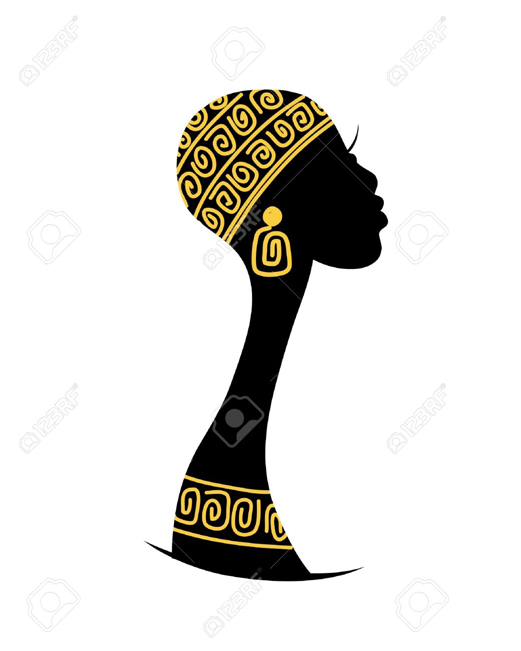1040x1300 African Woman Silhouette