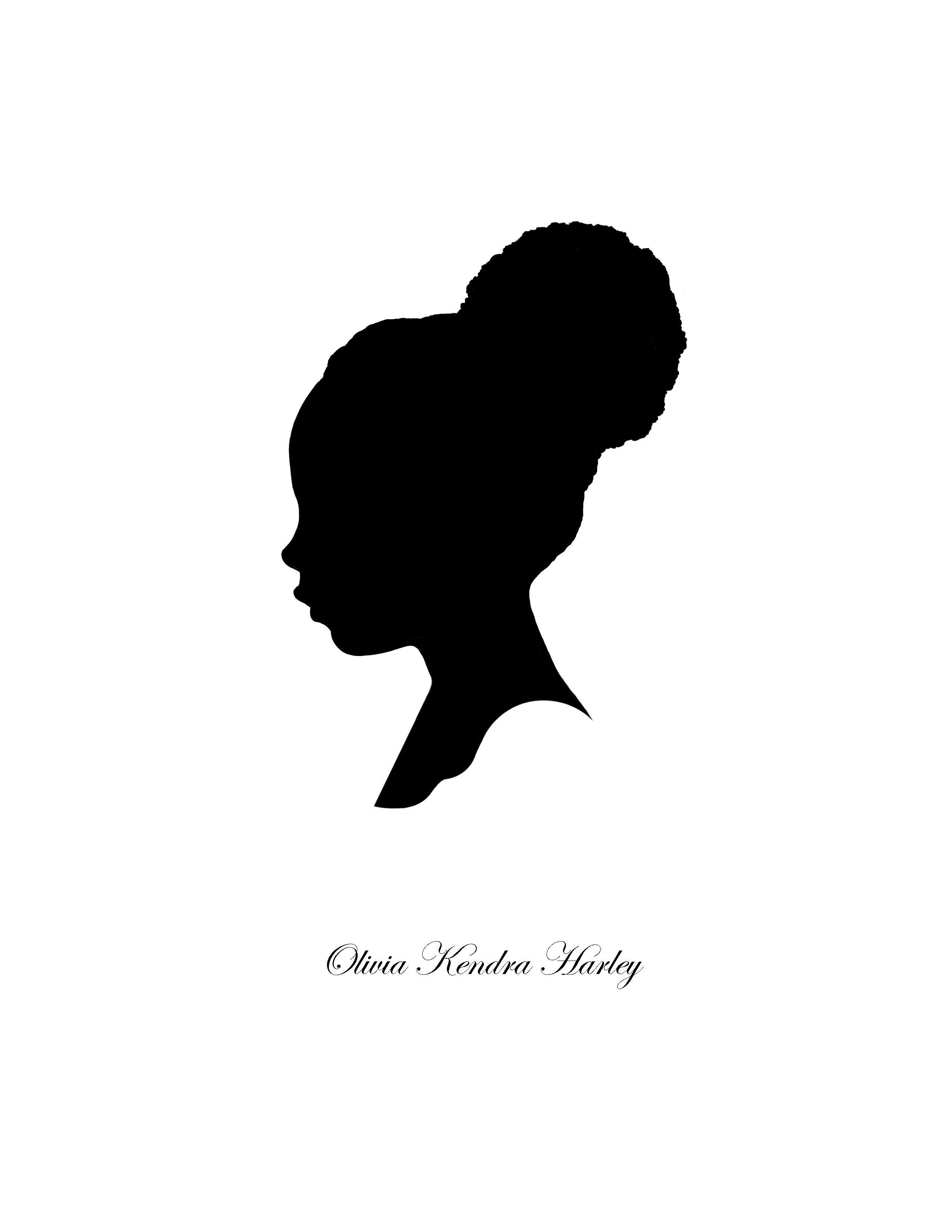 2550x3300 Silhouette Woman Face