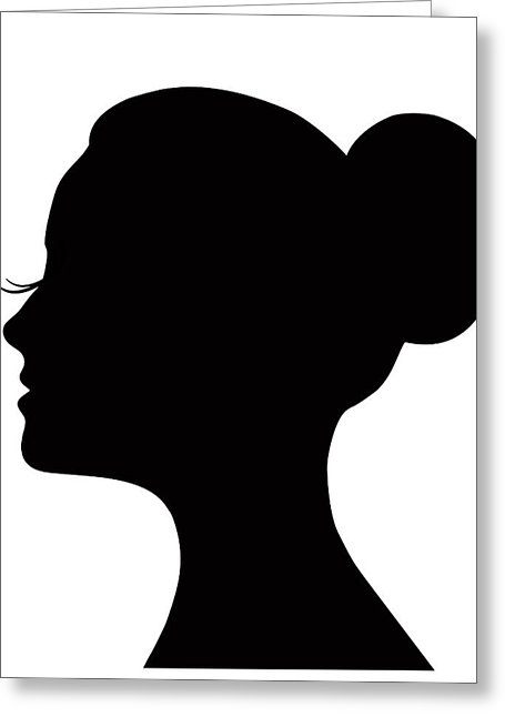 455x646 Ballerina Silhouette Greeting Cards