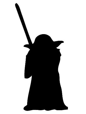 361x481 Star Wars Yoda 6 Style2 Black Vinyl Car Decal Art Wall Sticker Car