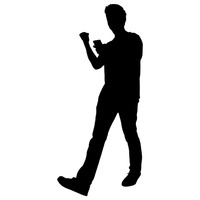 200x200 Silhouette Silhouettes Man Men Guy Guys Human People Person