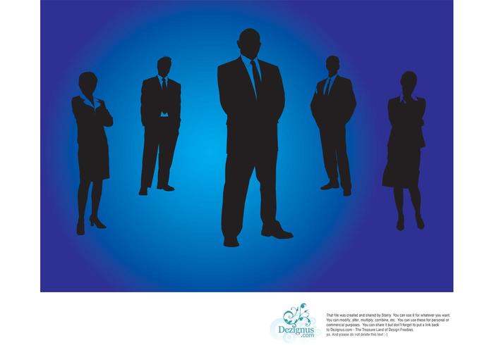 700x490 Office People Silhouettes