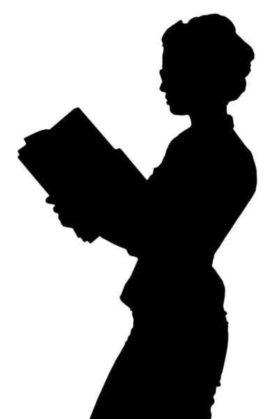 400x600 Silhouette Of An Office Girl