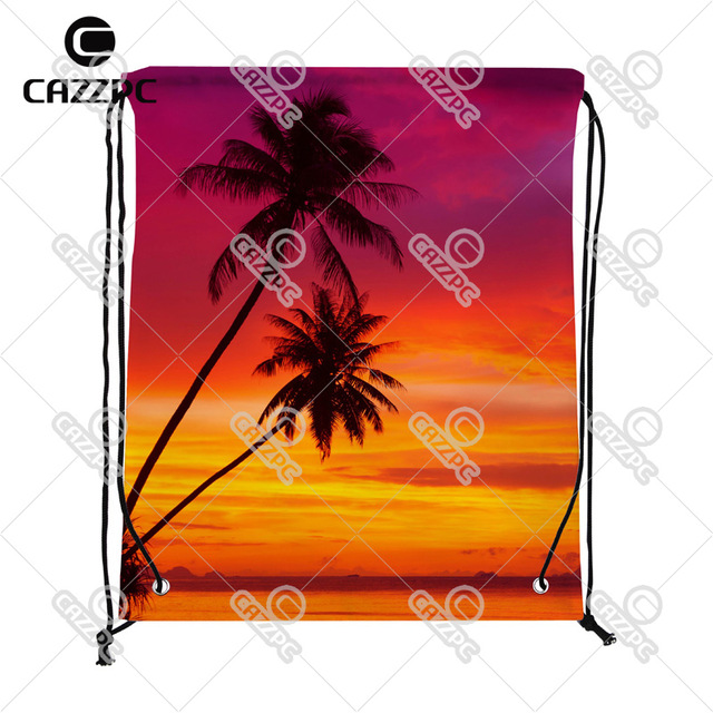 640x640 Palm Trees Silhouette On Sunset Summer Style Beach Print Custom