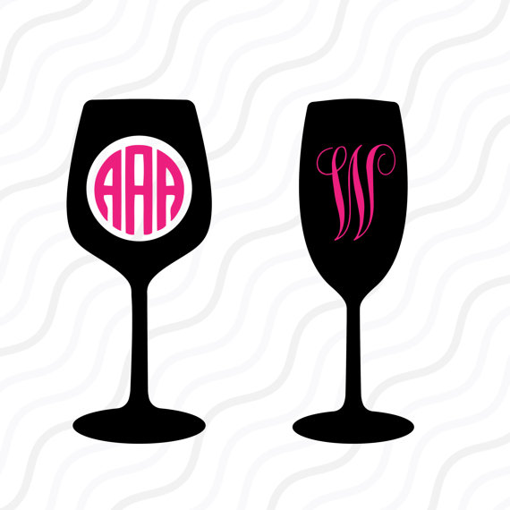 570x570 Wine Svg, Wine Glass Svg, Wine Monogram Svg Cut Table Design,svg