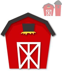 263x300 Red Barn Free Clipart, Fonts And Borders Fonts