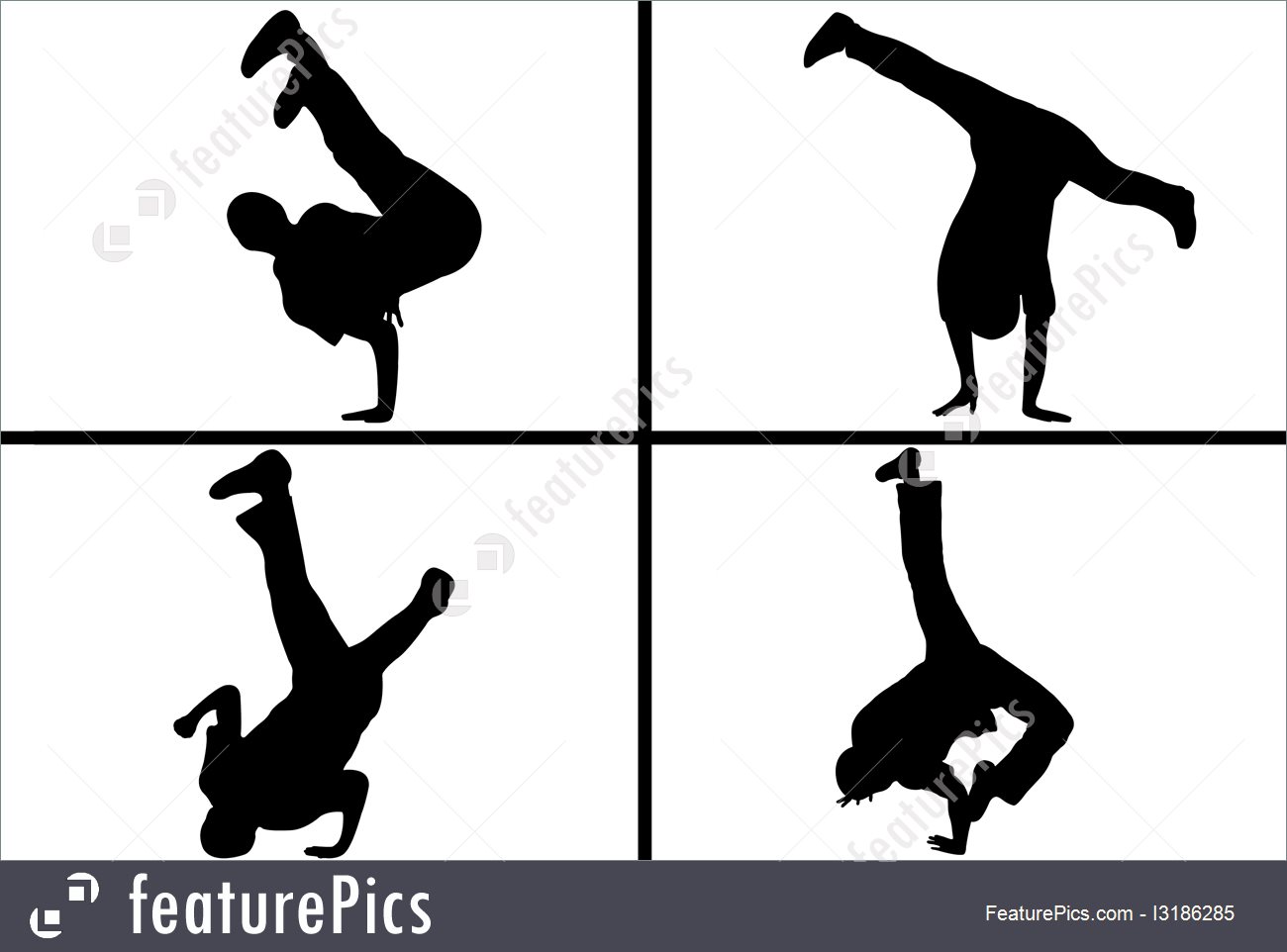1300x962 Silhouettes And Outlines Street Dancer Silhouette