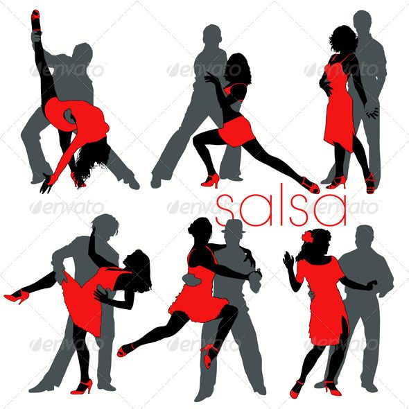 590x590 Salsa Dancers Set Dancing Couple, Dancers And Dancing
