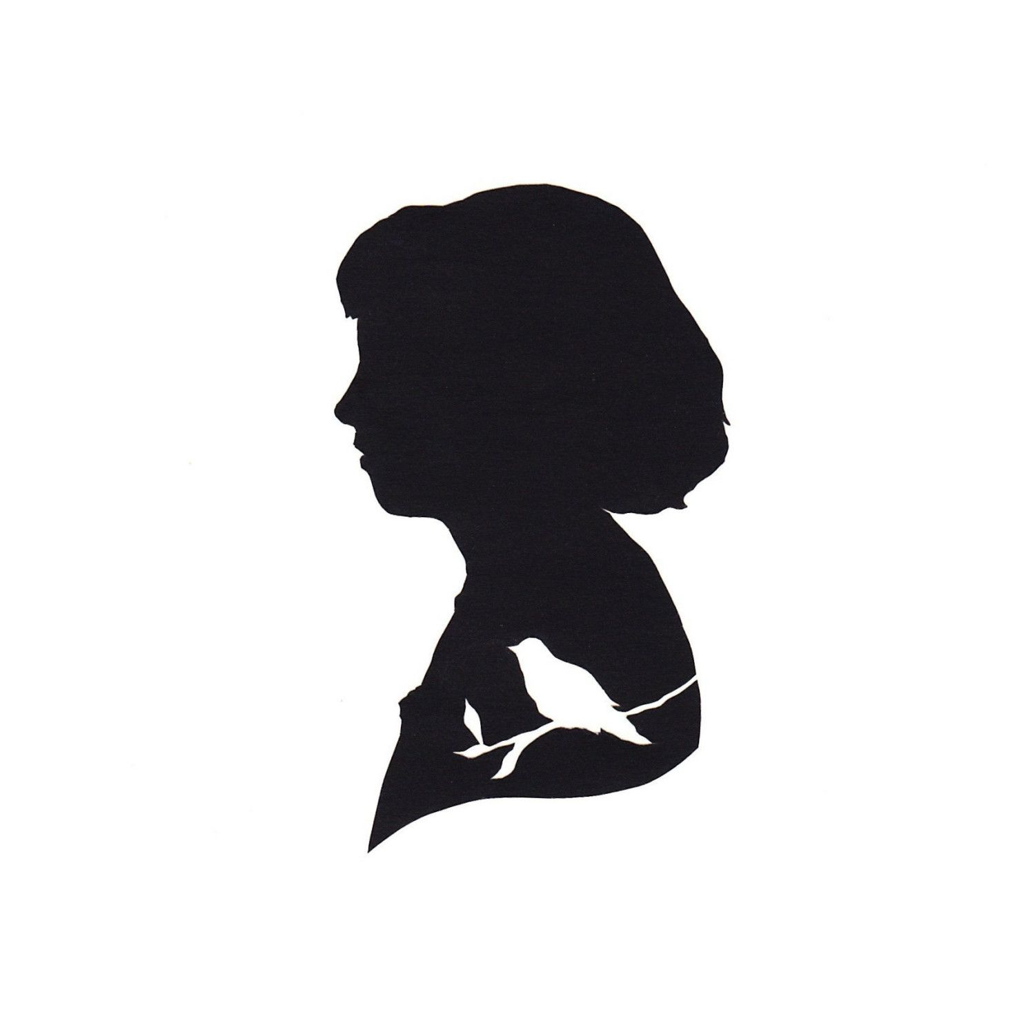 1500x1499 A Birs Inside A Woman Silhouette Silhouettes