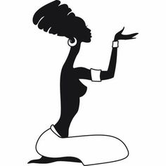 236x236 African Woman Silhouette Clip Art African American Woman