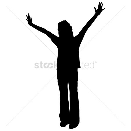 450x450 Free Silhouettes Emotion Stock Vectors Stockunlimited