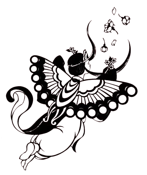 504x600 Butterfly Black And White Papercutting Silhouette Clip Art