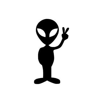 425x425 Peace Sign Alien