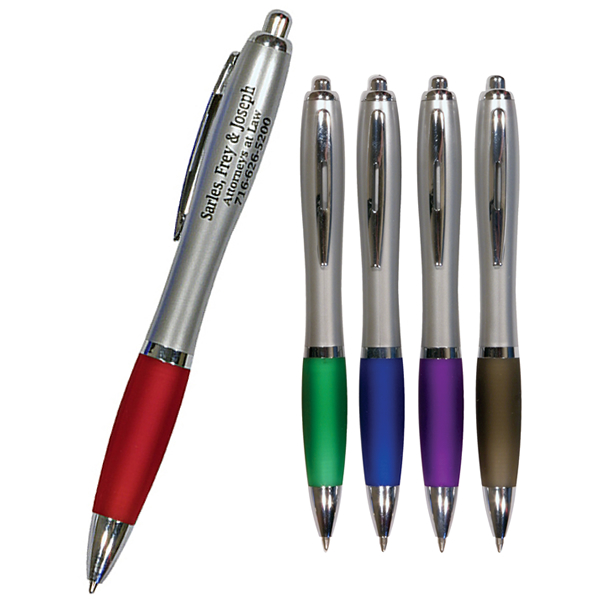 600x600 Promotional Silhouette Satin Grip Pen Customized Silhouette