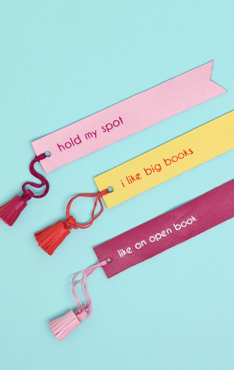750x1184 Diy Leather Bookmarks