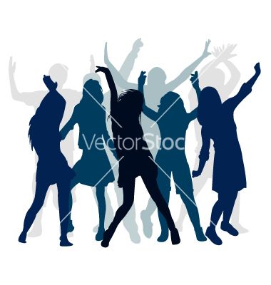 380x400 Silhouette People Dance Vector 822682