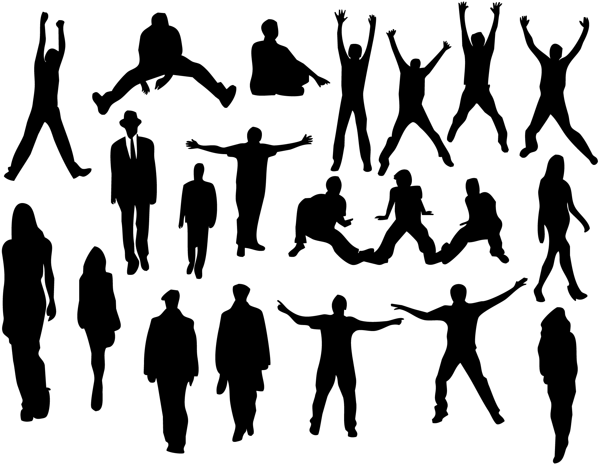 2000x1548 People Silhouettes By Jcnh74