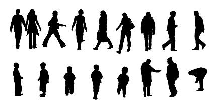 Silhouette People Photoshop at GetDrawings | Free download