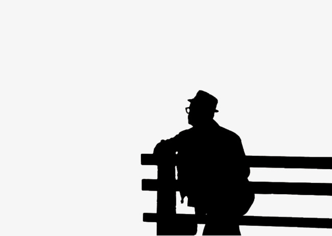 650x462 Silhouette Of Man Sitting, Sitting Elderly, People Sitting, Old