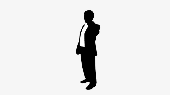 650x366 Man Standing, People Standing Silhouette, Silhouette Figures Png