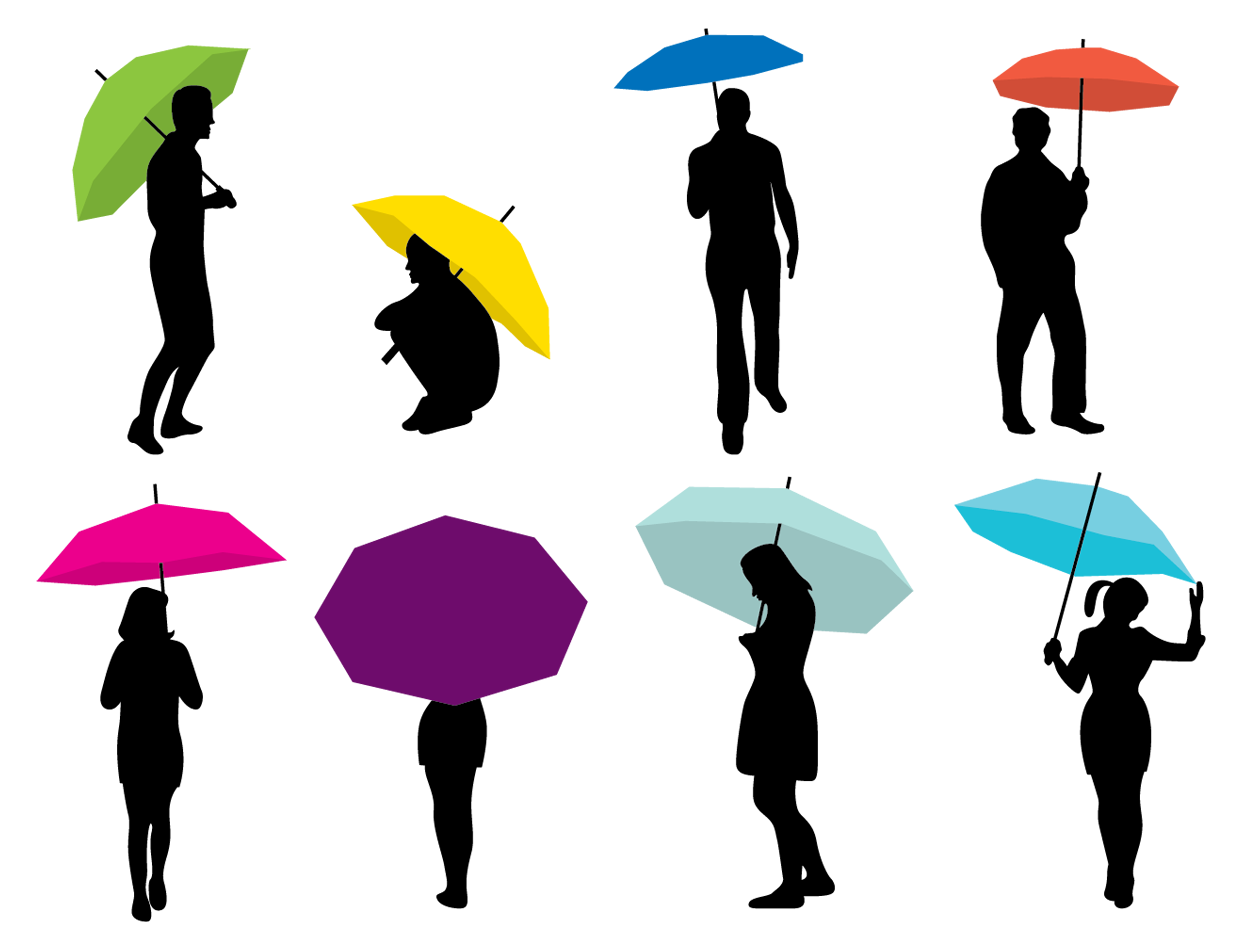 1242x950 Silhouette Umbrella Woman