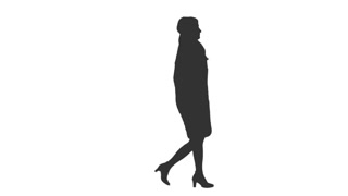 320x180 Silhouettes Of A Crowd Of People Walking On A Reflective Surface