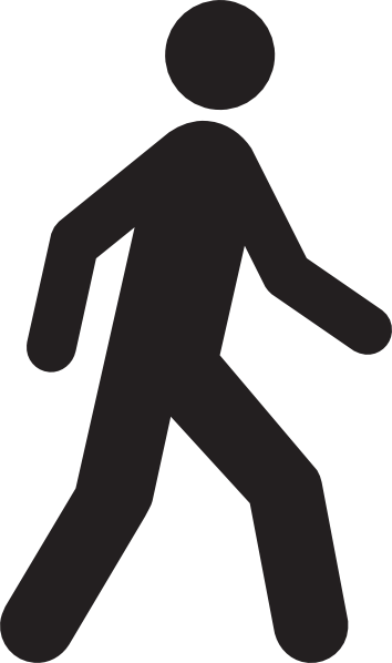 354x598 Clipart No Walking