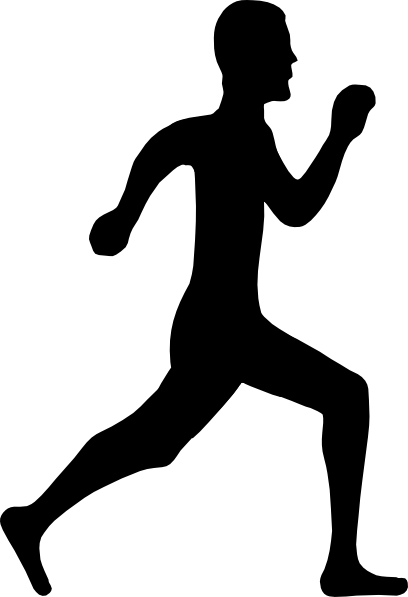 408x597 Homey Clipart Of People Running Group Silhouette A 11 Persons