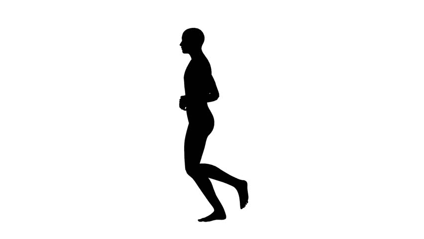 852x480 Silhouette Of Man Running Stock Footage Video 3005086 Shutterstock