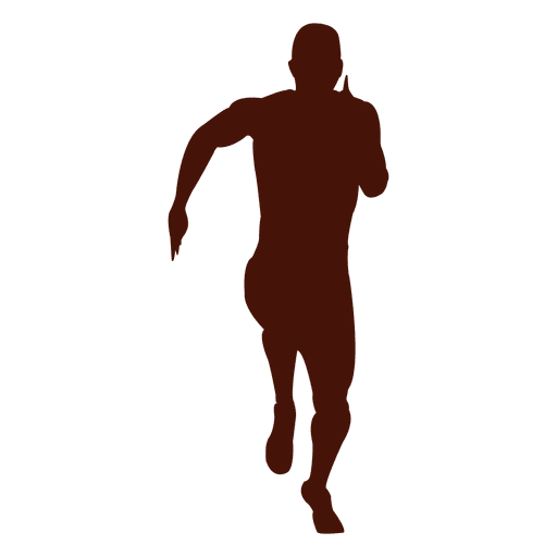 512x512 Man Running Fast Silhouette