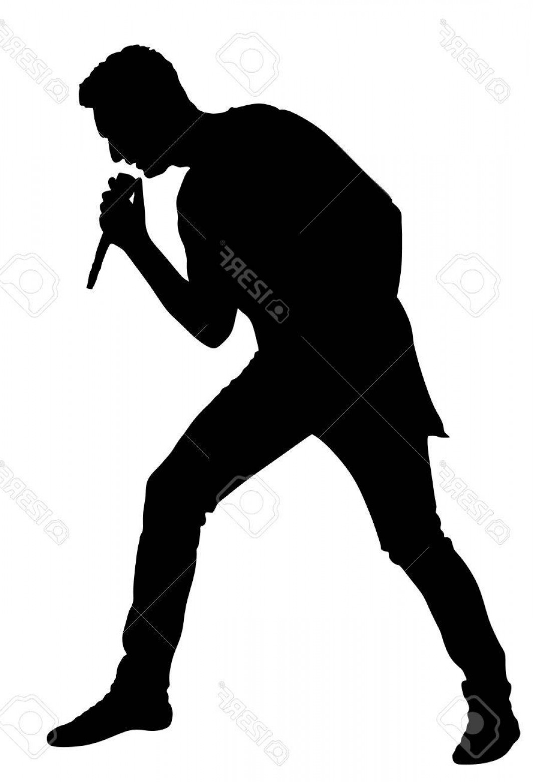 1064x1560 Photostock Vector Popular Singer Super Star Vector Silhouette