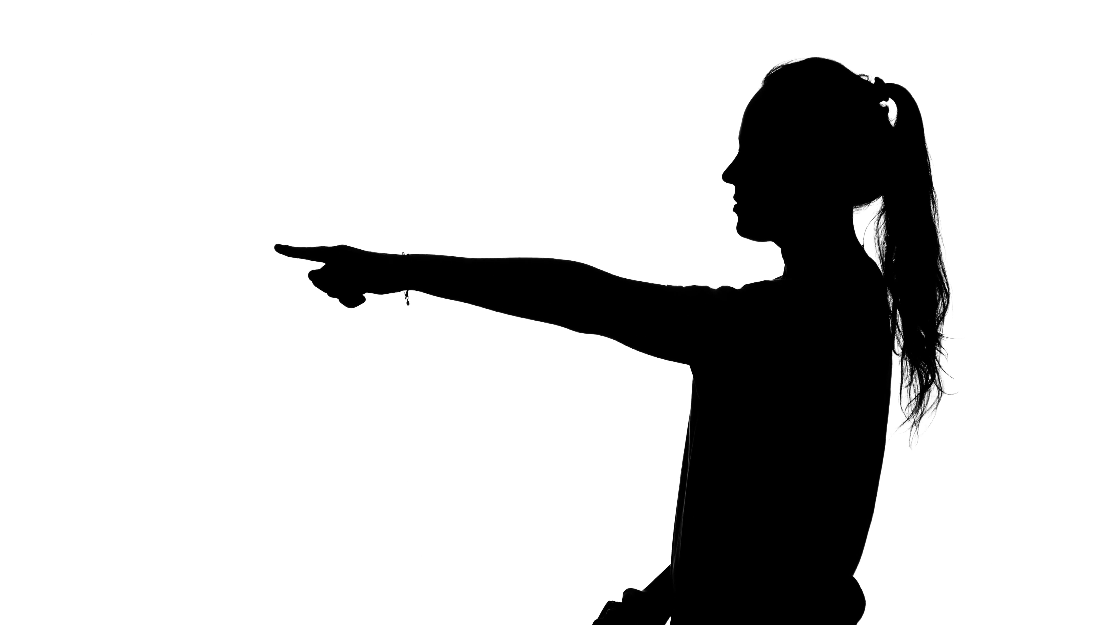 3840x2160 Photographer Puts Up Models. White. Silhouette Stock Video Footage