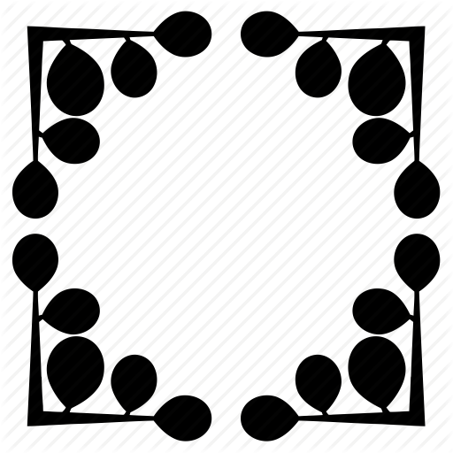 512x512 Frame, Leaf, Leaves, Nature, Plants, Silhouette, Wreath Icon