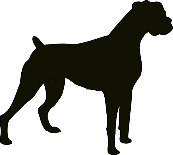 600x537 Boxer Dogs Clipart