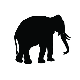 270x270 Elephant Silhouette Stencil Free Stencil Gallery