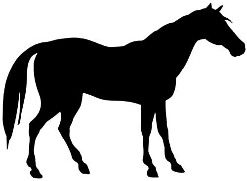 500x367 Horse Silhouettes Silhouettes, Horse And Stenciling