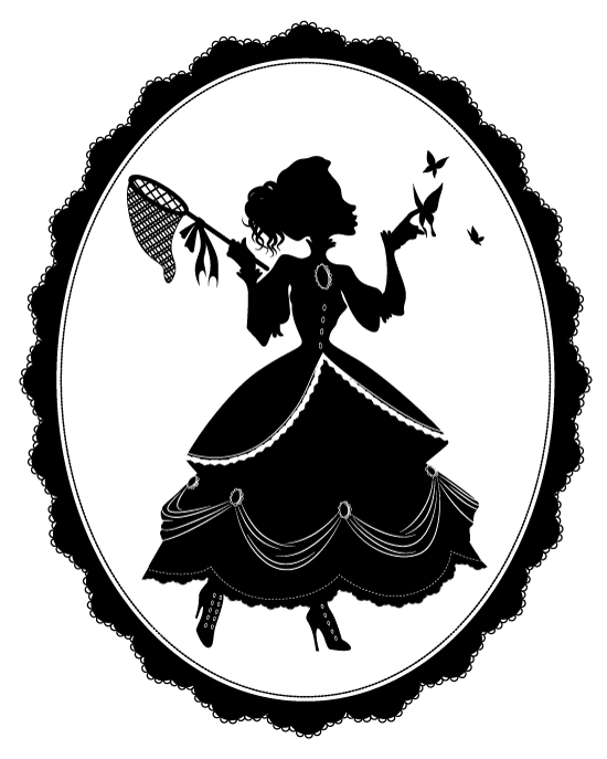 550x687 A Vintage Vector Framed Silhouette Design