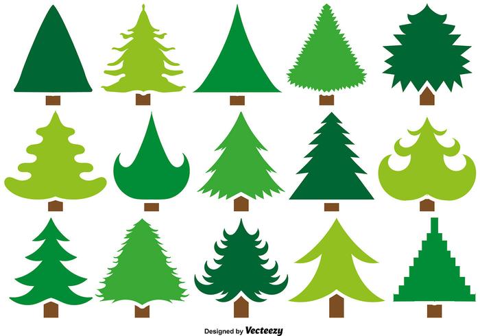 700x490 Pine Tree Silhouette Free Vector Art