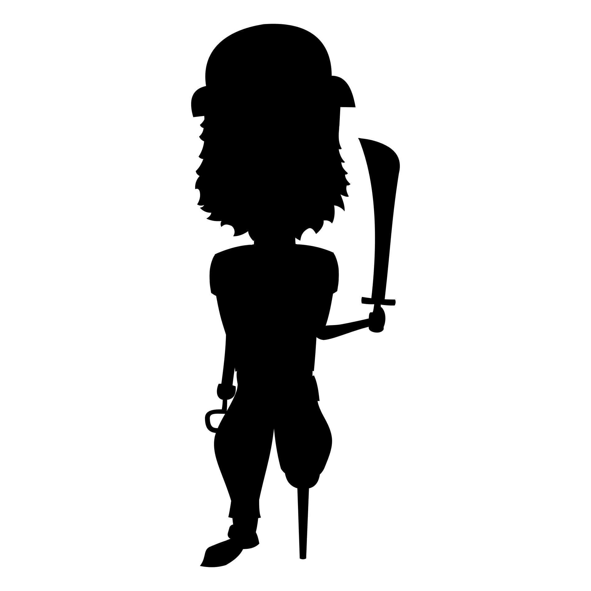 1920x1920 Pirate Silhouette Free Stock Photo