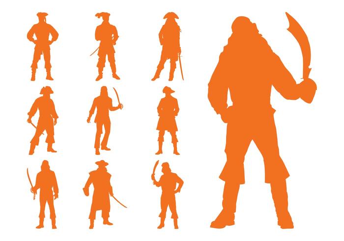 700x490 Pirate Silhouettes Set