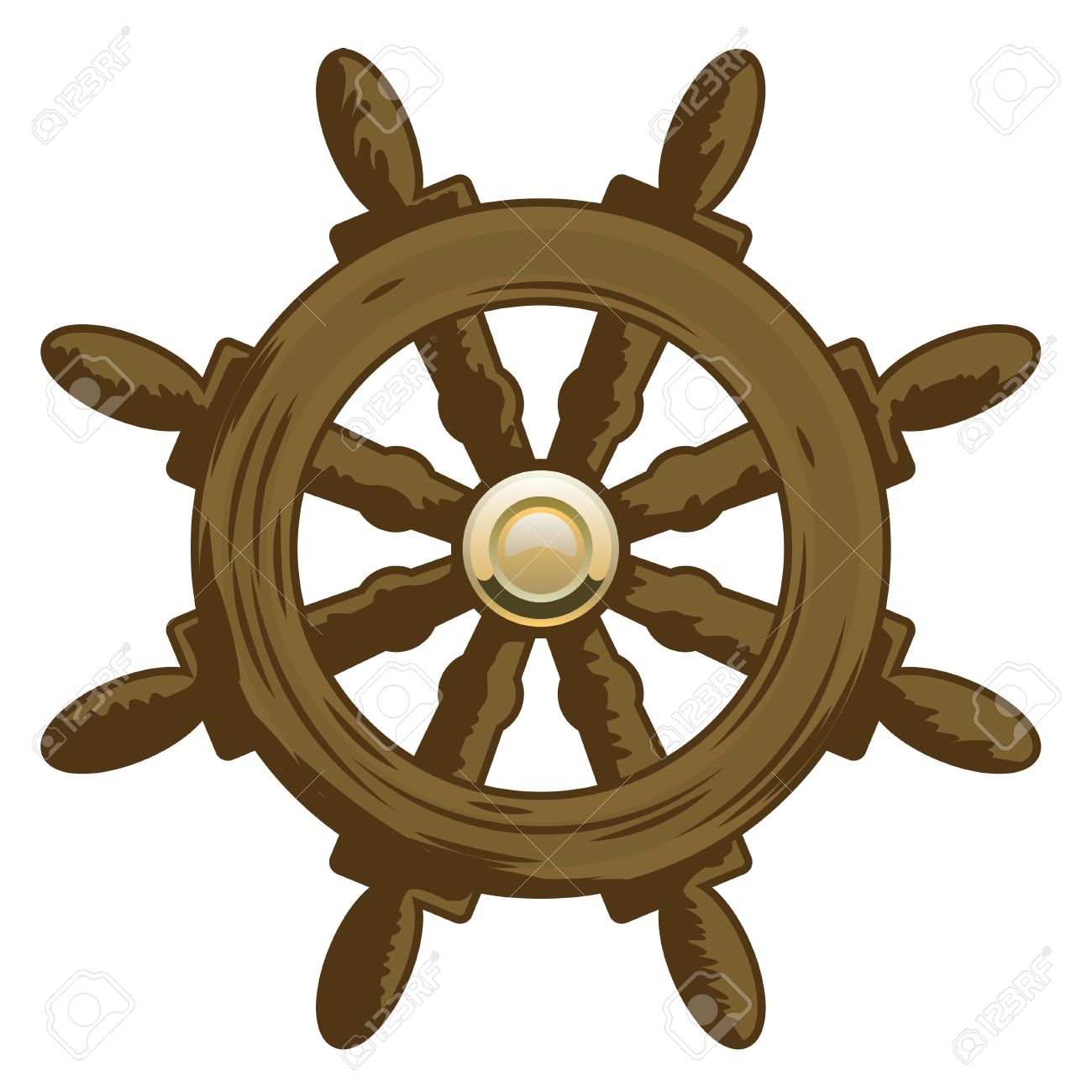 1300x1300 Ship Wheel Clipart