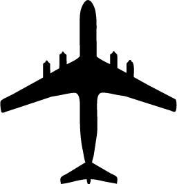 256x267 Plane Silhouette Silhouette Of Plane