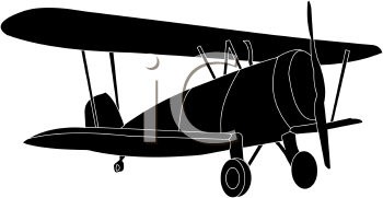 350x181 Silhouette Plane Clipart Collection